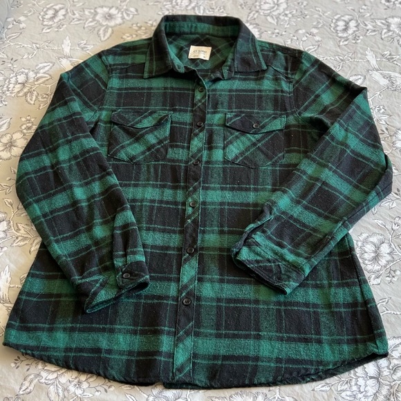Ci Sono Plaid Collection Women Green Shirt - Picture 12 of 15